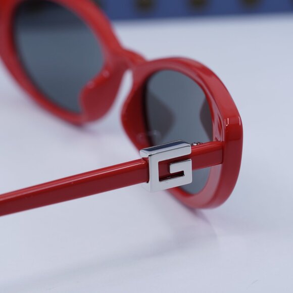 Gucci GG1680S 005 Cat Eye Sunglasses - Red/Smoke - Picture 10 of 12